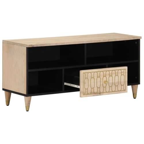 TV ormarić 100 x 33 x 46 cm od masivnog drva manga - Prirodna 1 Cijena