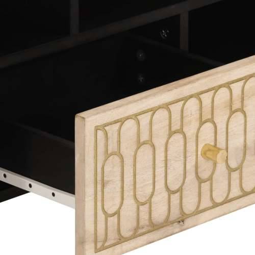 TV ormarić 100 x 33 x 46 cm od masivnog drva manga - Prirodna 1 Cijena