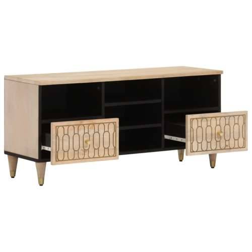 TV ormarić 100 x 33 x 46 cm od masivnog drva manga - Prirodna 1 Cijena
