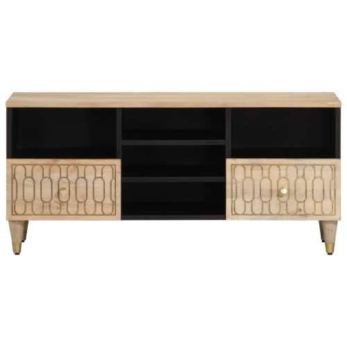TV ormarić 100 x 33 x 46 cm od masivnog drva manga - Prirodna 1 Cijena