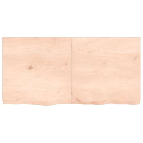 Zidna polica 120x60x(2-6) cm neobrađena masivna hrastovina - Prirodna 120 x 60 x 6 cm 1 Cijena