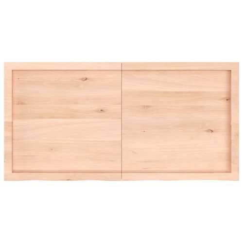 Zidna polica 120x60x(2-6) cm neobrađena masivna hrastovina - Prirodna 120 x 60 x 6 cm 1 Cijena