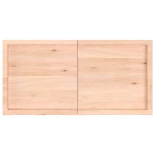 Zidna polica 120x60x(2-6) cm neobrađena masivna hrastovina - Prirodna 120 x 60 x 6 cm 1 Cijena