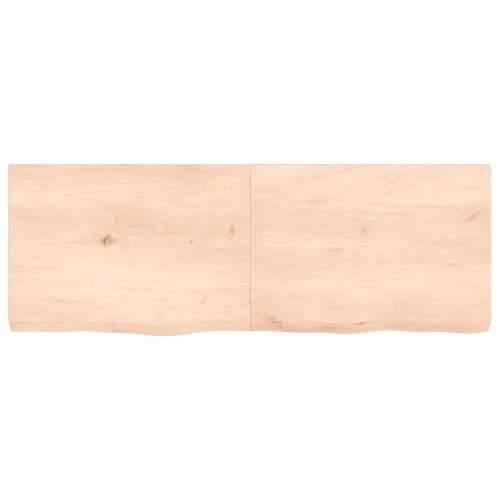 Zidna polica 140x50x(2-6) cm neobrađena masivna hrastovina - Prirodna 140 x 50 x 6 cm 1 Cijena
