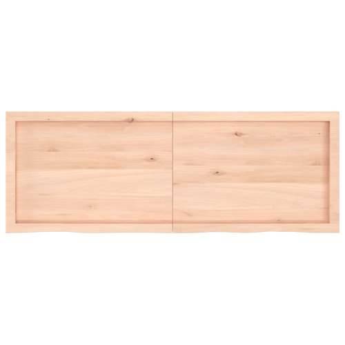 Zidna polica 140x50x(2-6) cm neobrađena masivna hrastovina - Prirodna 140 x 50 x 6 cm 1 Cijena