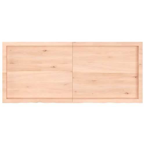 Zidna polica 140x60x(2-6) cm neobrađena masivna hrastovina - Prirodna 140 x 60 x 6 cm 1 Cijena