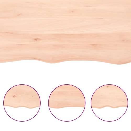 Zidna polica 140x60x(2-6) cm neobrađena masivna hrastovina - Prirodna 140 x 60 x 6 cm 1 Cijena