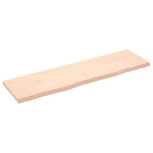 Zidna polica 180 x 50 x (2-6) cm neobrađena masivna hrastovina - Prirodna 180 x 50 x 6 cm 1 Cijena