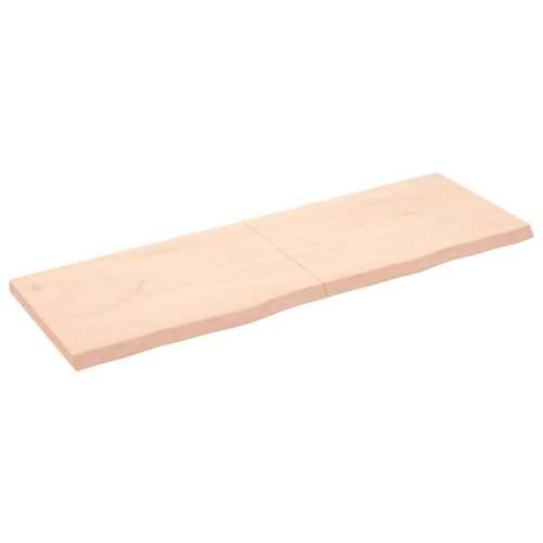 Zidna polica 180x60x(2-6) cm neobrađena masivna hrastovina - Prirodna 180 x 60 x 6 cm 1 Cijena