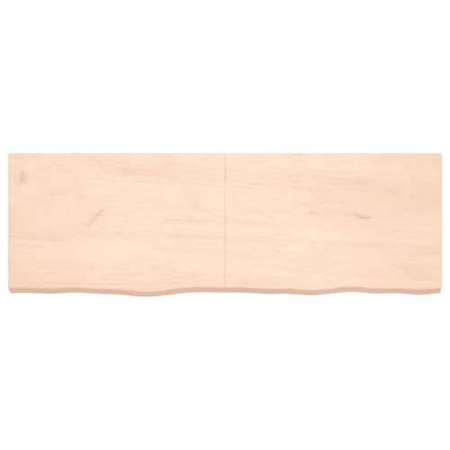 Zidna polica 180x60x(2-6) cm neobrađena masivna hrastovina - Prirodna 180 x 60 x 6 cm 1 Cijena
