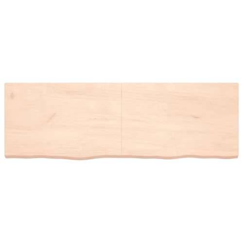 Zidna polica 180x60x(2-6) cm neobrađena masivna hrastovina - Prirodna 180 x 60 x 6 cm 1 Cijena