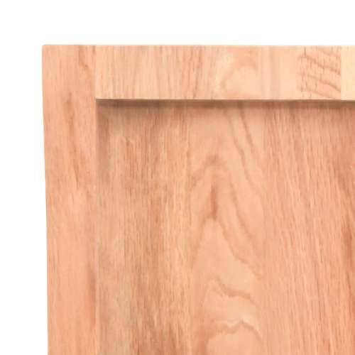 Zidna polica svjetlosmeđa 180x40x(2-6) cm obrađena hrastovina - Svjetlosmeđa 180 x 40 x 6 cm 1 Cijena