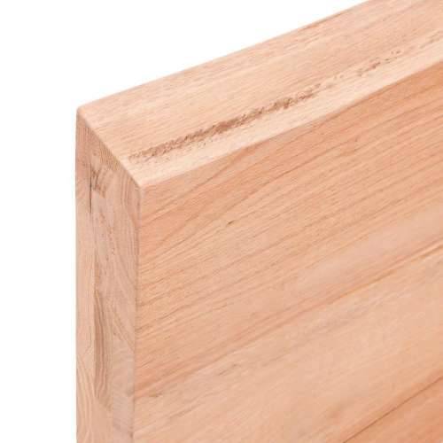 Zidna polica svjetlosmeđa 180x40x(2-6) cm obrađena hrastovina - Svjetlosmeđa 180 x 40 x 6 cm 1 Cijena