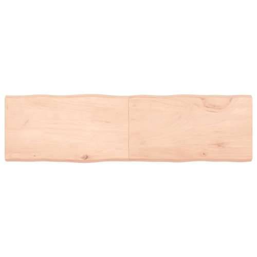 Stolna ploča 180x50x(2-6) cm od hrastovine sa živim rubom - Prirodna 180 x 50 x 6 cm 1 Cijena