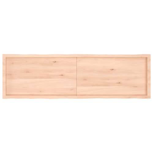 Stolna ploča 180x50x(2-6) cm od hrastovine sa živim rubom - Prirodna 180 x 50 x 6 cm 1 Cijena