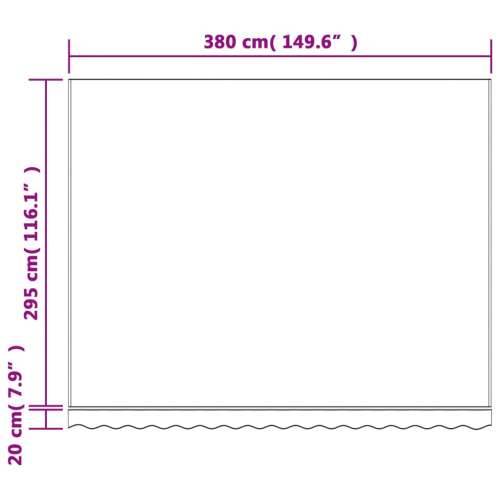 Zamjenska tkanina za tendu raznobojna prugasta 4 x 3 m Cijena