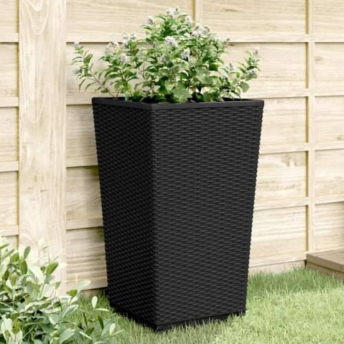 Vrtne sadilice 4 kom crne 32,5 x 32,5 x 57 cm od PP-a - Crna 4 Cijena