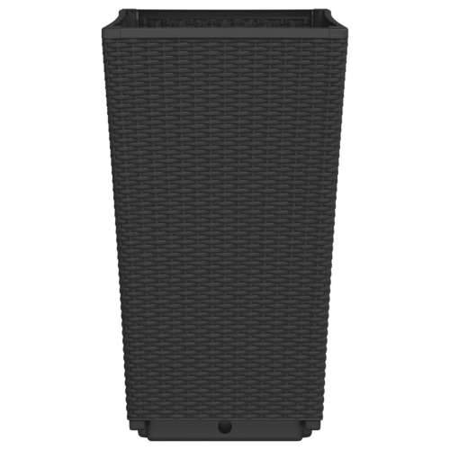 Vrtne sadilice 4 kom crne 32,5 x 32,5 x 57 cm od PP-a - Crna 4 Cijena