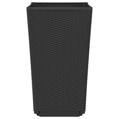Vrtne sadilice 4 kom crne 32,5 x 32,5 x 57 cm od PP-a - Crna 4 Cijena