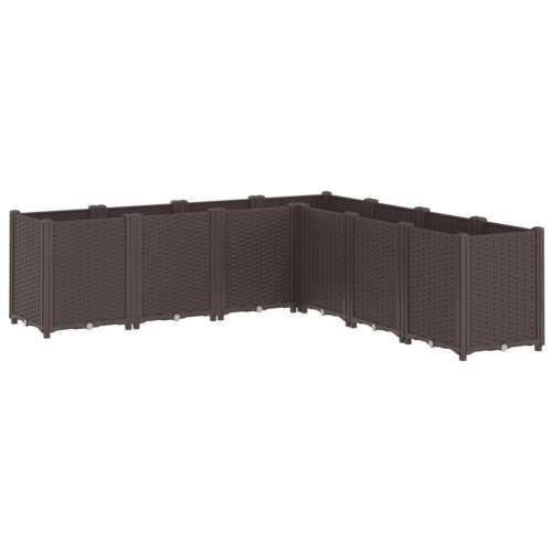 Vrtna sadilica smeđa 160 x 160 x 53 cm PP - Smeđa 160 x 160 x 53 cm 1 Cijena