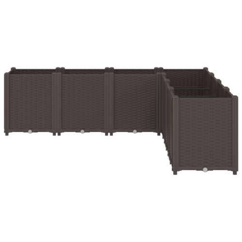 Vrtna sadilica smeđa 160 x 160 x 53 cm PP - Smeđa 160 x 160 x 53 cm 1 Cijena