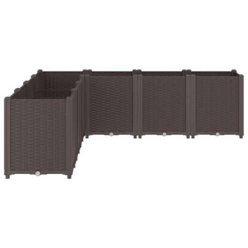 Vrtna sadilica smeđa 160 x 160 x 53 cm PP - Smeđa 160 x 160 x 53 cm 1 Cijena