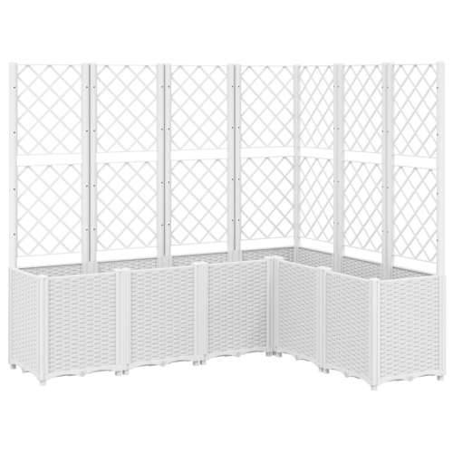 Vrtna sadilica s rešetkom bijela 160 x 120 x 140 cm PP - Bijela 160 x 120 x 140 cm 1 Cijena