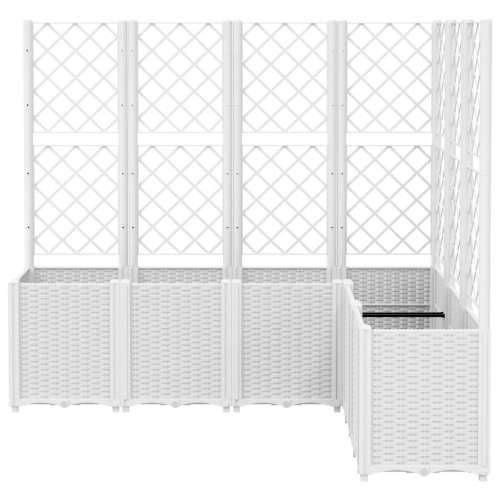 Vrtna sadilica s rešetkom bijela 160 x 120 x 140 cm PP - Bijela 160 x 120 x 140 cm 1 Cijena