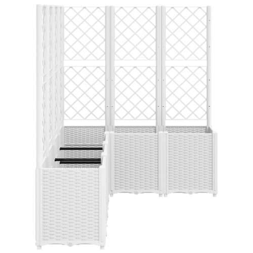 Vrtna sadilica s rešetkom bijela 160 x 120 x 140 cm PP - Bijela 160 x 120 x 140 cm 1 Cijena