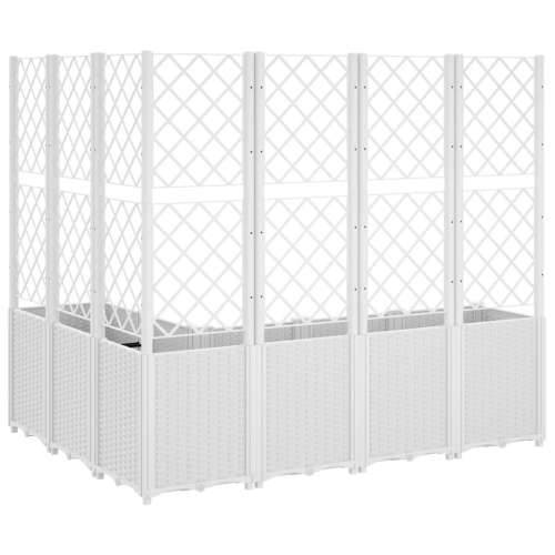 Vrtna sadilica s rešetkom bijela 160 x 120 x 140 cm PP - Bijela 160 x 120 x 140 cm 1 Cijena