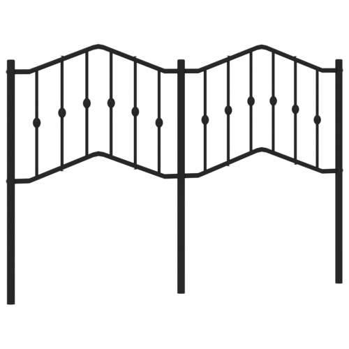 Metalno uzglavlje crno 135 cm - Crna 135 cm 1 Cijena