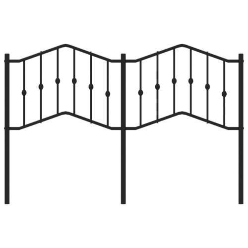 Metalno uzglavlje crno 135 cm - Crna 135 cm 1 Cijena