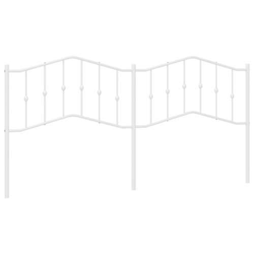 Metalno uzglavlje bijelo 193 cm - Bijela 193 cm 1 Cijena