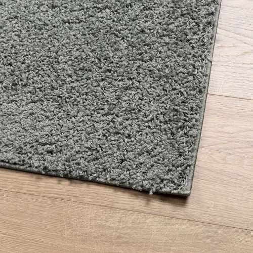 Čupavi tepih PAMPLONA visoka vlakna moderni zeleni 80x250 cm - Zelena 80 x 250 cm Cijena
