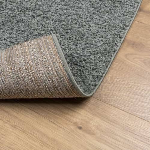 Čupavi tepih PAMPLONA visoka vlakna moderni zeleni 80x250 cm - Zelena 80 x 250 cm Cijena