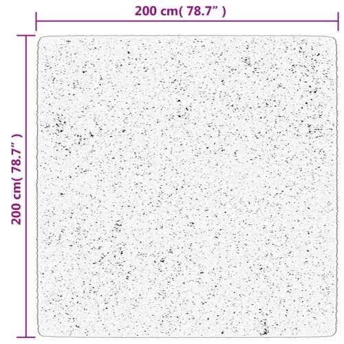 Čupavi tepih PAMPLONA visoka vlakna moderni zeleni 200 x 200 cm - Zelena 200 x 200 cm Cijena