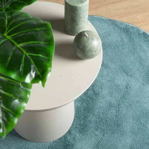 Tepih OVIEDO kratkih vlakana zeleni Ø 80 cm - Zelena Ø 80 cm Cijena