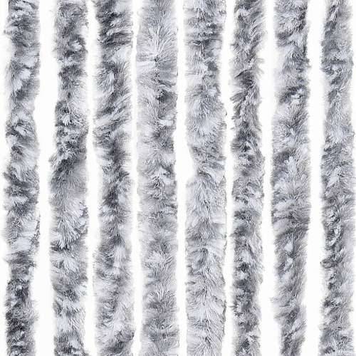 Zastor protiv muha bijelo-sivi 100 x 200 cm od šenila - Bijela i siva 100 x 230 cm Cijena
