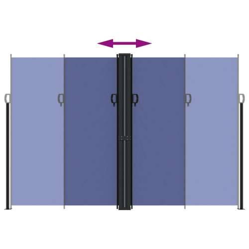 Bočna tenda na uvlačenje plava 220x600 cm - Plava 220 x 600 cm 1 Cijena