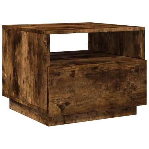 Stolić za kavu s LED svjetlima boja dimljenog hrasta 50x49x40cm - Dimljeni hrast 1 50 cm Cijena
