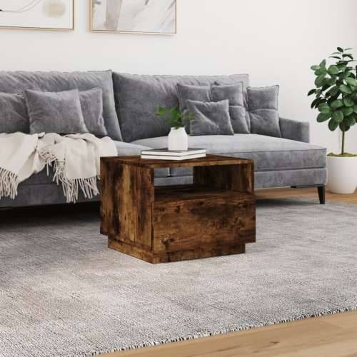 Stolić za kavu s LED svjetlima boja dimljenog hrasta 50x49x40cm - Dimljeni hrast 1 50 cm Cijena
