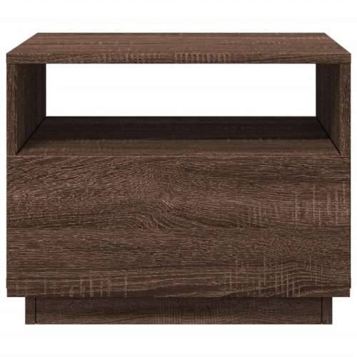 Stolić za kavu s LED svjetlima smeđi hrast 50x49x40 cm - Smeđi hrast 1 50 cm Cijena