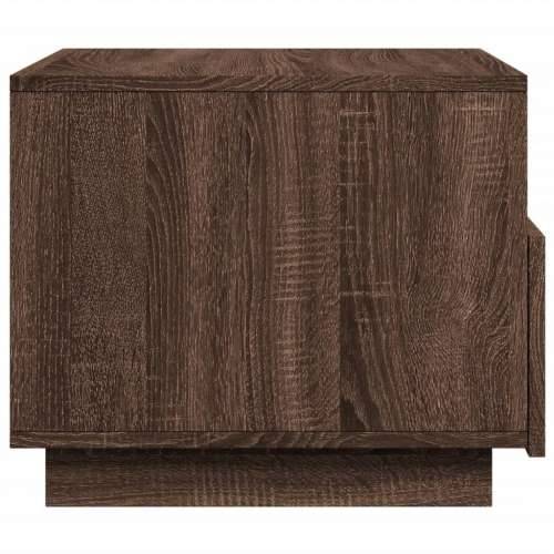 Stolić za kavu s LED svjetlima smeđi hrast 50x49x40 cm - Smeđi hrast 1 50 cm Cijena