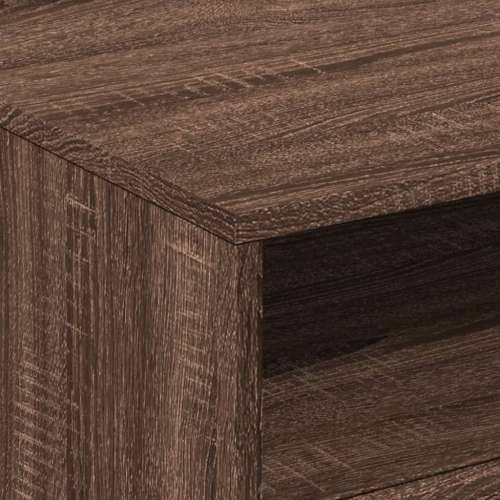 Stolić za kavu s LED svjetlima smeđi hrast 50x49x40 cm - Smeđi hrast 1 50 cm Cijena