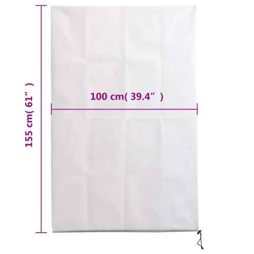 Navlake za biljke od flisa s patentom 10 kom 70 g/m² 1 x 1,55 m - Bijela 1 x 1.55 m 10 Cijena