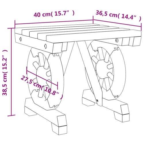 Vrtni taburei 2 kom od masivne jelovine - Smeđa 40 x 36,5 x 38,5 cm 2 Cijena