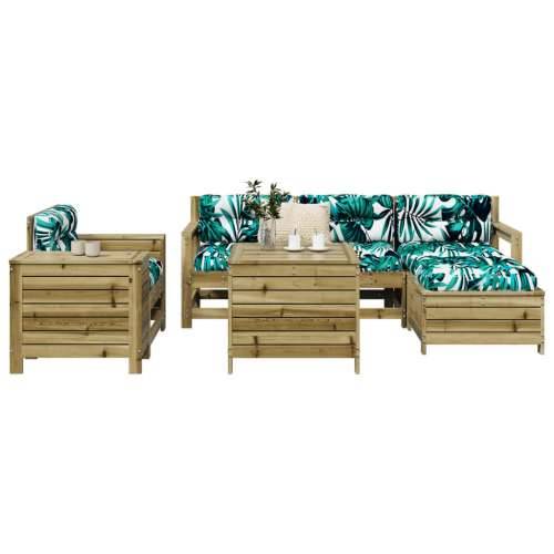Vrtna garnitura - 7-dijelni set vrtnih sofa od impregnirane borovine - Prirodno impregnirano 1 Cijena