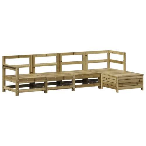 Vrtna garnitura - 5-dijelni set vrtnih sofa od impregnirane borovine - Prirodno impregnirano 1 Cijena