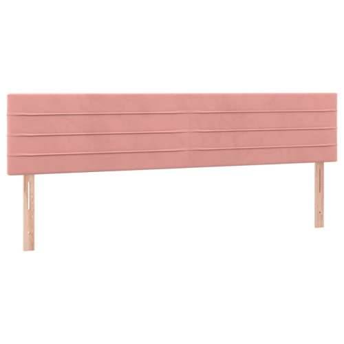 Krevet box spring s madracem LED ružičasti 120x190cm baršunasti - Ružičasta 120 x 190 cm vodoravne pruge Cijena