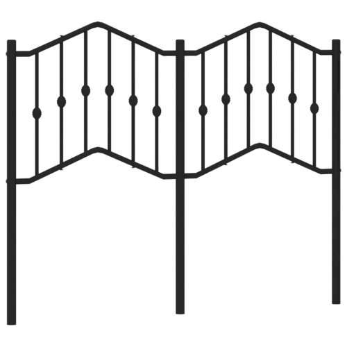 Metalno uzglavlje crno 120 cm Crna 120 cm 1 Cijena